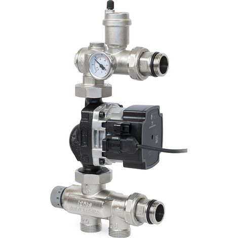 Gruppo miscelato compatto a punto fisso 20-50oC Circolatore Grundfos UMP3 Hybrid 25/70 (1/3)