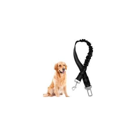 Harnais de sécurité pour chien, ceinture de sécurité monobloc avec amortisseur et mousqueton, pour tous types de voitures et tous chiens et chats. (1/5)