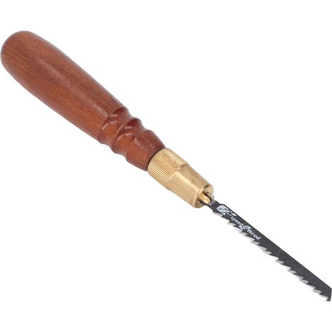 Manche de scie en bois avec 5 lames de rechange, poignée antidérapante amovible pour les projets de menuiserie et de jardinage (1/5)
