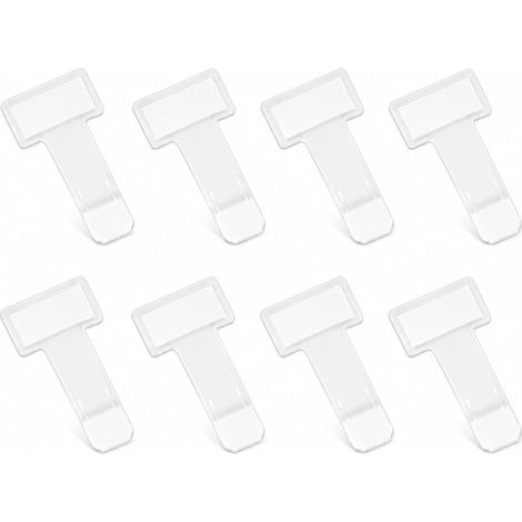 8 PCS Clips de Ticket pour Pare Brise Transparent, Support Auto Adhésif pour Carte de Stationnement, Badge de Péage, Ticket Parking et Documents pour Voiture Automobile Pratique (1/5)