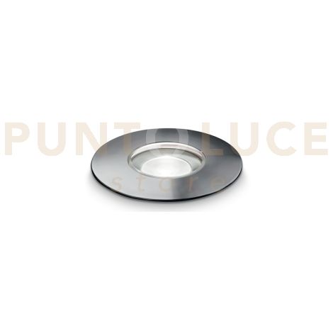 Ideal Lux Faretto ad incasso ROCKET 1 luce LED integrato IP67 acciaio alluminio