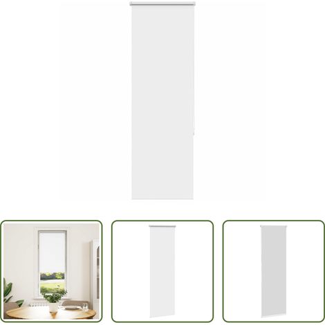 vidaXL Lichtschutz -  Verdunkelungsrollo Weiß 45x175cm Stoffbreite 40,7 cm Polyester (1/5)