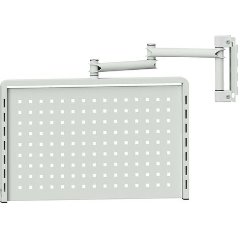 PROMAT, Plaque perforée pour cadre pivotant, gris clair, h x l