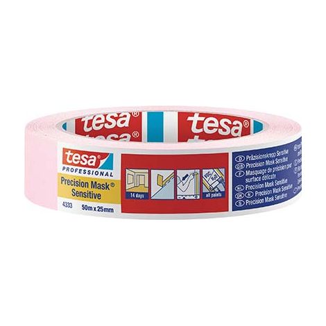 NASTRO CARTA SENSITIVE ROSA 4333 TESA - MM 25 ML 50- 6 pezzi