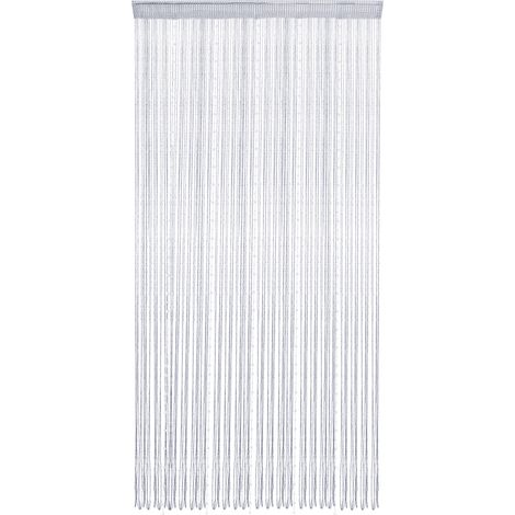 StoreFrontier Rideau de Franges Décoratif Porte Fenêtre Salon avec Cristal Bleu et Tassels Silver pour Mariage Party Décoration 79x39 inch Polyester (1/5)