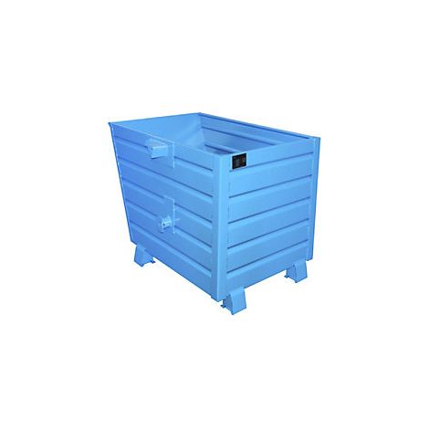 Volquete apilable capacidad 0,7 m³ azul RAL 5010