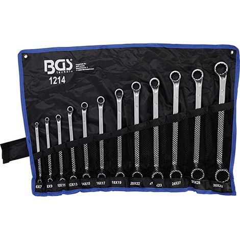 Jeu de cles polygonales bgs contre coudees de 6 à 32 mm en pochette (1/4)