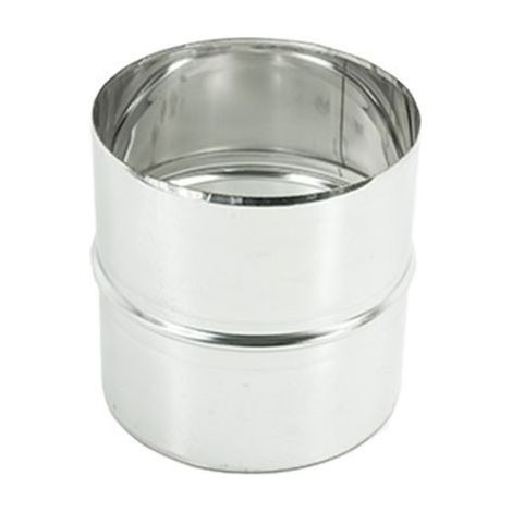 Manicotto giunzione da 180mm raccordo mm inox per unire tubo flessibile a tubo flessibile (1/2)