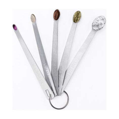 PA Set mit 5 Küchen-Messlöffeln, Set aus Mini-Messlöffeln aus Edelstahl, Back-Messlöffel mit Skala, Messlöffeln zum Kochen, Küchenzubehör (1/5)