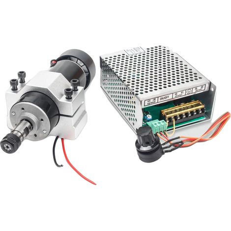 Motor de husillo, 500 W de potencia, voltaje de 220 V CA, velocidad de 2000 a 12000 rpm, par de 0,5 Nm, compatible con pinza ER11. (1/5)