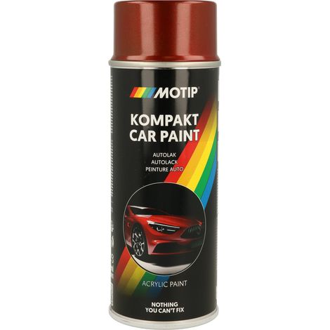 PEINTURE ACRYLIQUE KOMPAKT 51669 ROUGE METALLISE 400ML MOTIP