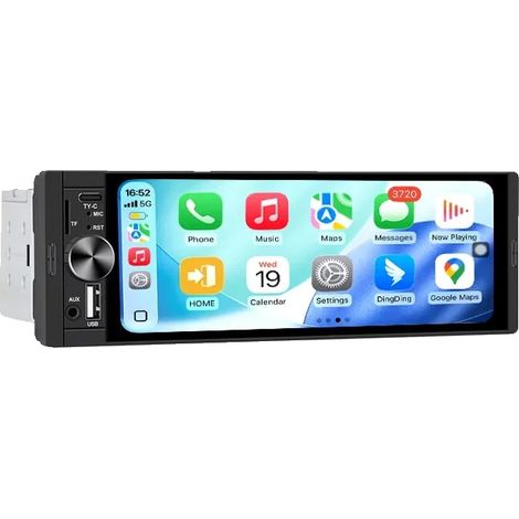 Auto MP3-Player, 6,36" HD-Touchscreen, mehrere Anschlussmöglichkeiten, K50 Verkabeltes Carplay+MIC (1/2)