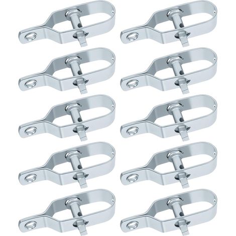 10 Pcs Fence Tensioner, 98 mm Plastic Wire Tensioners, Wire Tensioner Connector Kit for Tensioning Wire, Barbed Wire Tensioners for Fence, Mesh, Clothes Dryer (1/5)