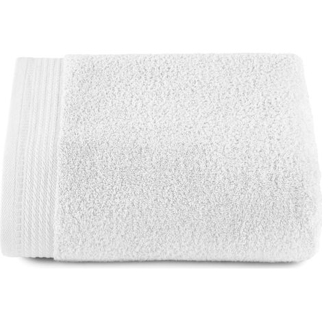Grandes Serviettes de Bain - 1 Grande Serviette de Douche - 100 x 150 cm - 100% Coton - 600 grammes - Blanc (1/5)