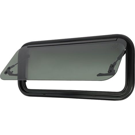 Fenêtre basculante pour caravane à fermeture éclair, 700 x 300 mm Fenêtre de camping-car avec verrouillage sûr, Angle d'ouverture max. : 85° Dimensions du colis : 80 x 40 x 13 cm (1/5)