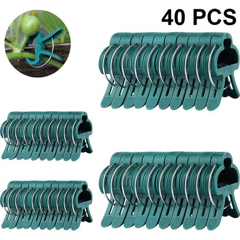 40 clips pour plantes, tuteurs pour tomates et supports pour plantes grimpantes, clips pour vigne afin de redresser les plantes (1/5)