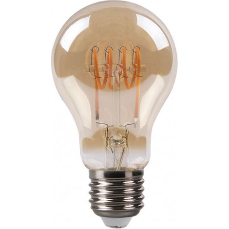 FABRILAMP Filamen.spiral Horiz.standard lampadina 10x6d 4w 250lm E27 Amber 2200k