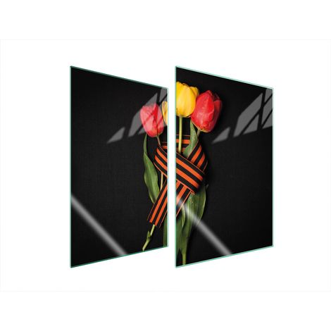 PLACA PROTECTORA DE VIDRIO PARA COCINA 2x35x52 ROSAS (1/5)