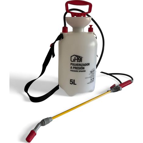 ORION91® Manual Pressure Sprayer, 5L Capacity for Gardening with Adjustable Lance and Carrying Strap, Ideal for Plant Watering and Care, Optimal 3 Bar Pressure for Efficient Spraying (1/5)