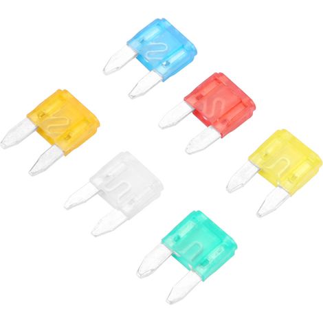 Assortiment de 60 fusibles à lames miniatures multicolores de petite taille pour voitures et camions (S) (1/5)