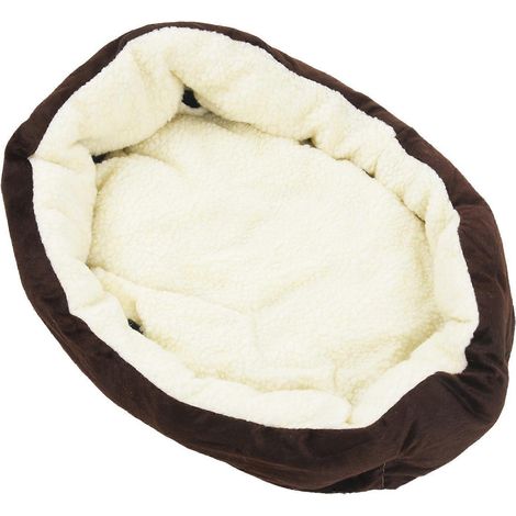 Cart Basket Niche Removable Cushion House lit pour chien chat animal Size S 46x42x15cm COFFE (1/5)