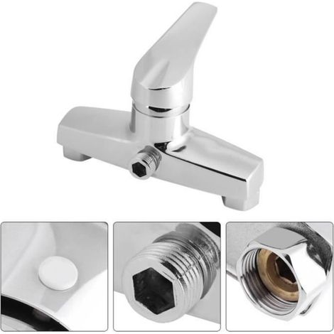 Robinet mitigeur de baignoire - - Alliage de zinc - Économie d'eau - Montage facile - Design élégant (1/4)
