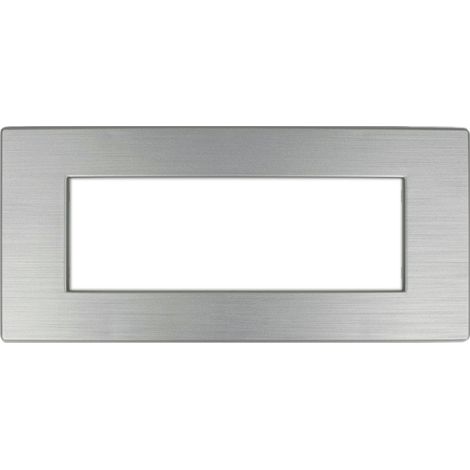 Placcha Dynamic 506 6M tecnopolimero argento satinato Compatibile Bticino Axolute (1/2)