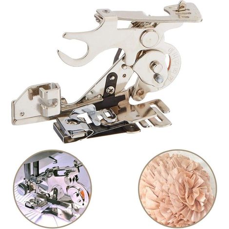 CCYKXA  Ruffler Sewing Machine Presser Foot for Gathering Pleats and Ruffles for Low Leg Singer, Brother, Babylock, Viking, Janome, Kenmore