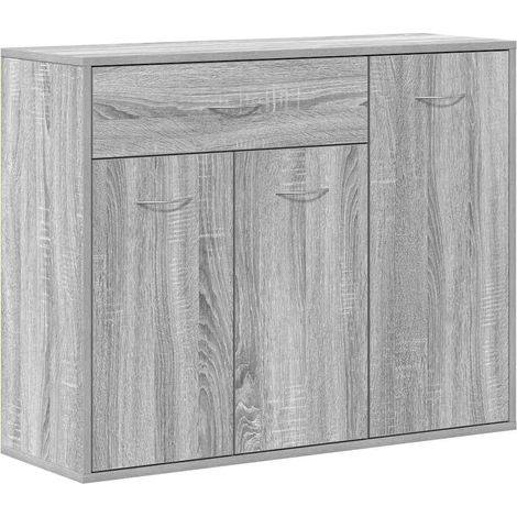 Buffet,Bahut,Meuble de Rangement Sonoma gris 88x30x70 cm Bois d'ingénierie CFW58656 (1/5)