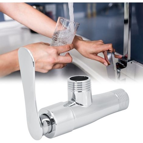 G1/2-Zoll-Wasserabsperrventil aus Zinklegierung, Eckventil für Wasserhähne, Haushaltszubehör (1/5)