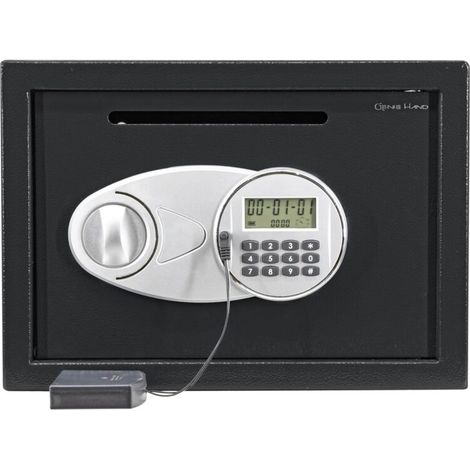 Genie Hand – Cassaforte di Deposito con Serratura B-Class, Anti Bounce System, Display Digitale e Alimentore Esterno di Backup (Media)