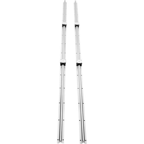 Glissière linéaire SBR20 1800mm, lot de 2 rails et 4 chariots SBR20UU, kit pour machines automatisées, projets DIY, CNC. (1/5)