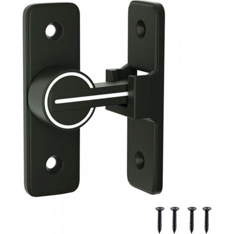 Verrou Serrure de Fermeture Porte Interieure Coulissante de Lumineux, ​90° Loquet de Crochet a Porte Bascule, pour Porte, Fenêtre (1/5)