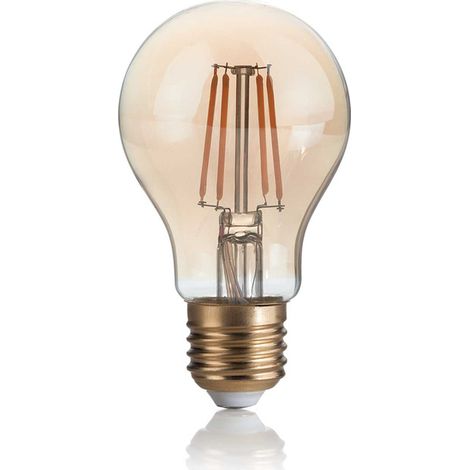 LAMPADINA ATTACCO E27 IN VETRO GOCCIA AMBRA 4 W 370 lm 2200 K Ø 60 x H 105 mm (1/4)