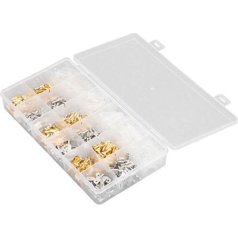 540Pcs Cosses Électriques Mâle Femelle à Souder avec Manchon 2.8 4.8 6.3mm Bornes de Crimpage (1/5)