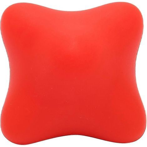 Silikon-Reaktionsball für Agilitätstraining, sechseckiger Massageball für Hände, Füße und Rücken (rot) (1/5)