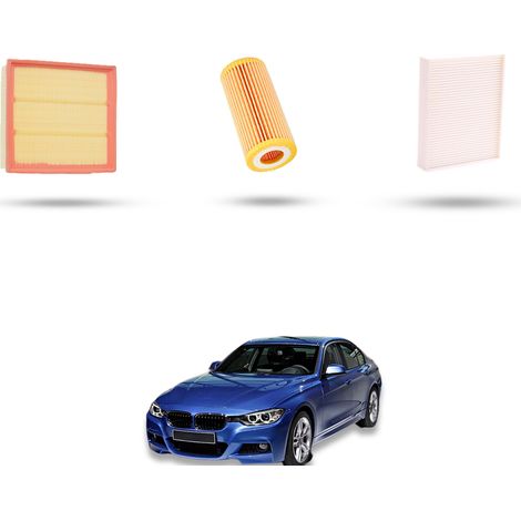 Kit Tagliando 3 filtri compatibile con BMW Serie 3 (F30, F80,F31) 320I ED 125kw dal 2012 (1/4)