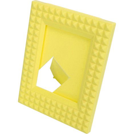 Mini cadres photo 4,3 x 3,3 pouces pour bureau ou table. Mini cadres photo instantanés pour Instax Mini 12, 11, 9, 8, 7 et EVO (Polaroid jaune). (1/5)
