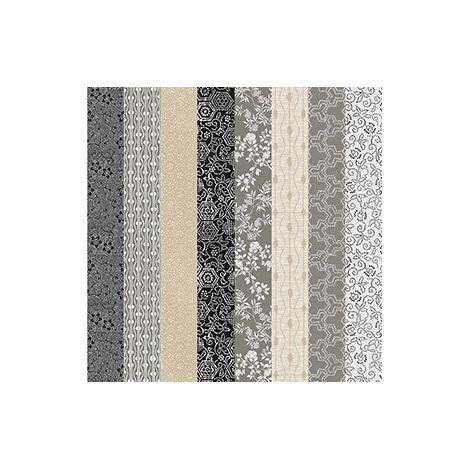 Servietten Muster grau 33 x 33 cm 20 Stück Servietten