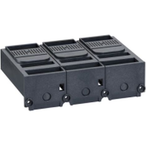 Cubrebornes cortos SCHNEIDER NSX400/630 para 3 polos y alta resistencia.