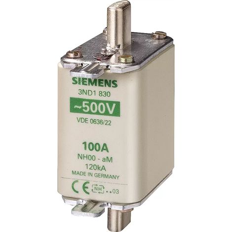 Siemens NH-Sicherungseinsatz Gr.00 160A 500VAC 3ND1836 3 Stk
