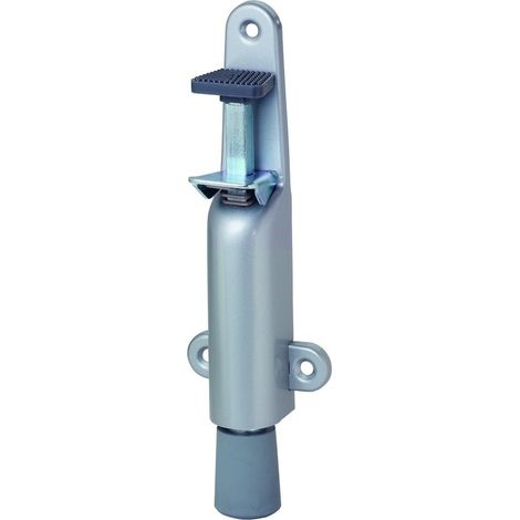 KWS 1026 Türfeststeller 30 mm Hub, abgerundet Stahl silberfarbig einbrenlackiert (1/4)