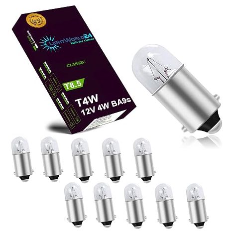 T4W BA9s Parking Lamp Car Lamp 12V 4W Car Lights Parking Light Interior Lighting Signal Lamp (1/5)
