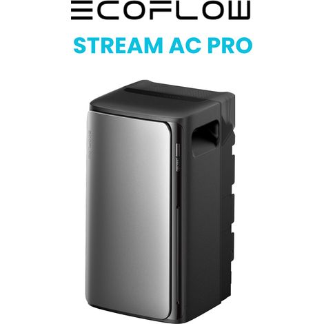 EcoFlow STREAM AC Pro 1,92kWh Balkonkraftwerk Solarspeicher 800W Netzgekoppelt 0% MwSt.