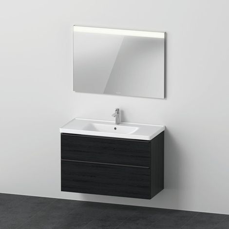 DU D-Neo Möbel-Set wandh. 1000x480mm WT ,WTU Ausz 1,SBK 1,SP Eckig,Eiche Sch. (1/2)