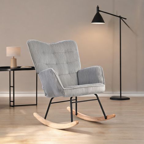 Fauteuil en kord Polyester Buchenholz 71 x 98 x 101 cm (1/5)