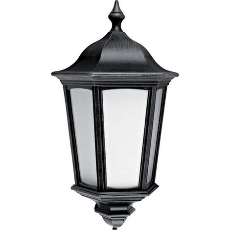 LIZIO/S Appl. Mur Ext. IP44 IK08 noir E27 100W max. lpe non incl a/sensor ARIC 1949