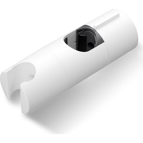 Support Pommeau de Douche Réglable de 19 à 25 mm de Diamètre, ABS Support Douchette, Support de Douche pour Barre Réglable, Porte Pommeau de Douche, Blanc (1/5)
