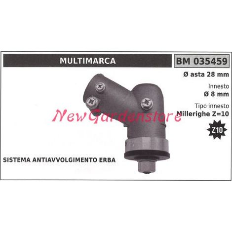 Coppia conica decespugliatore 035459 Ø asta 28 Ø innesto 8 millerighe Z 10