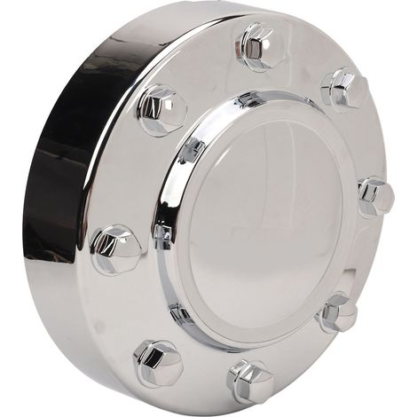 Cache-moyeu de roue avant chromé anti-poussière 68081010AA, compatible avec les modèles 3500 DUALLY de 2011 à 2018 (1/5)